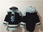 Men's Seattle Kraken Blank Black Ageless Must-Have Lace-Up Pullover Hoodie,baseball caps,new era cap wholesale,wholesale hats